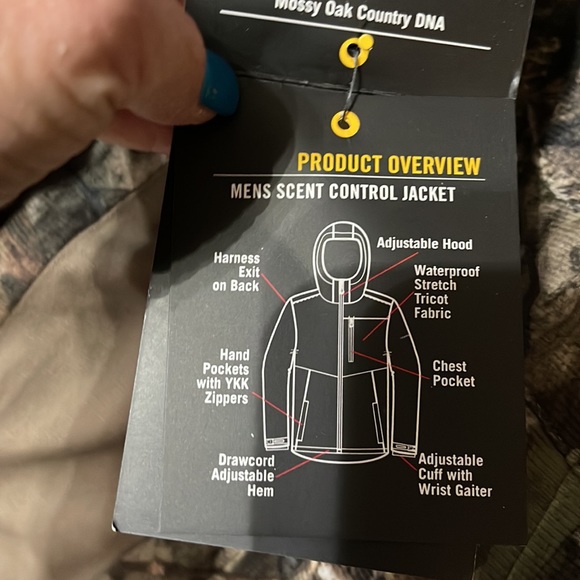 Mens MossyOak Camo Scent Controled Jacket - Picture 10 of 11